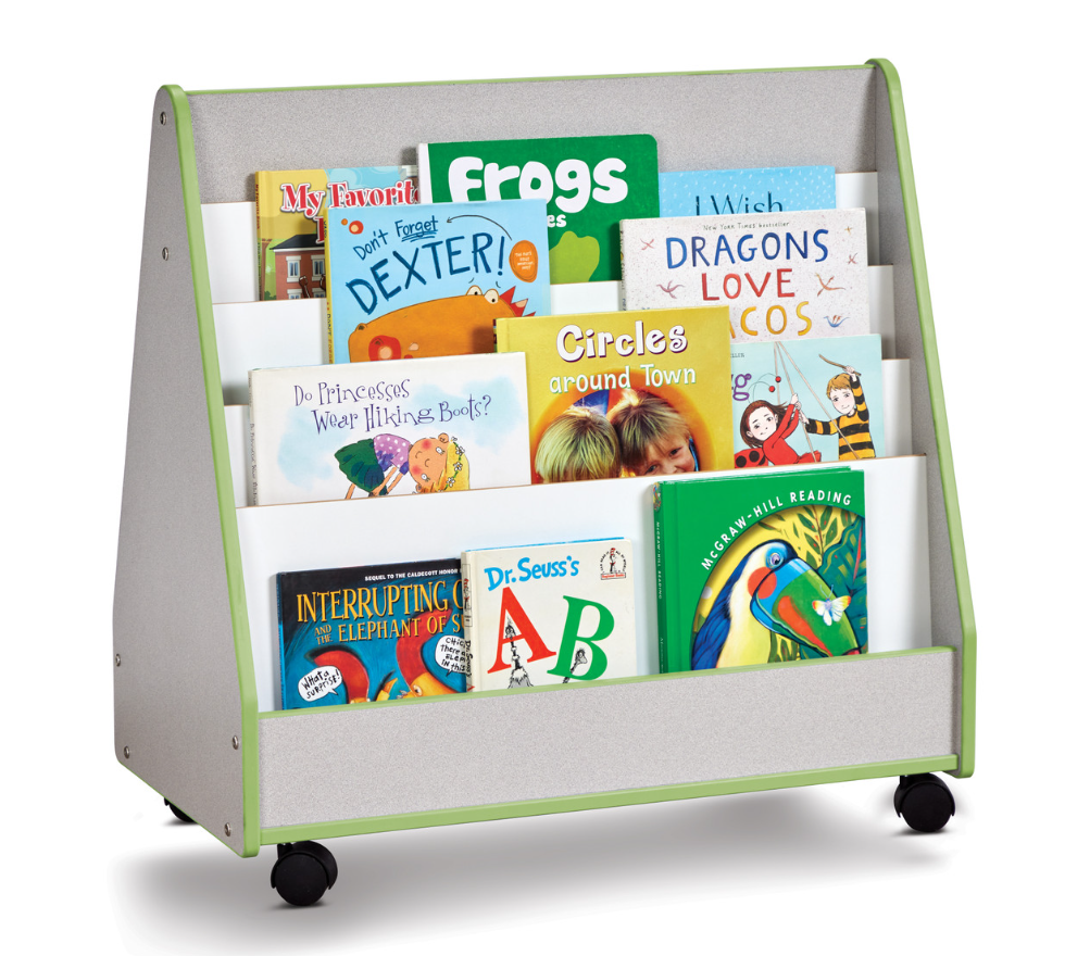 Rainbow Accents Double Sided Pick-a-Book Stand - Mobile - Key Lime Green