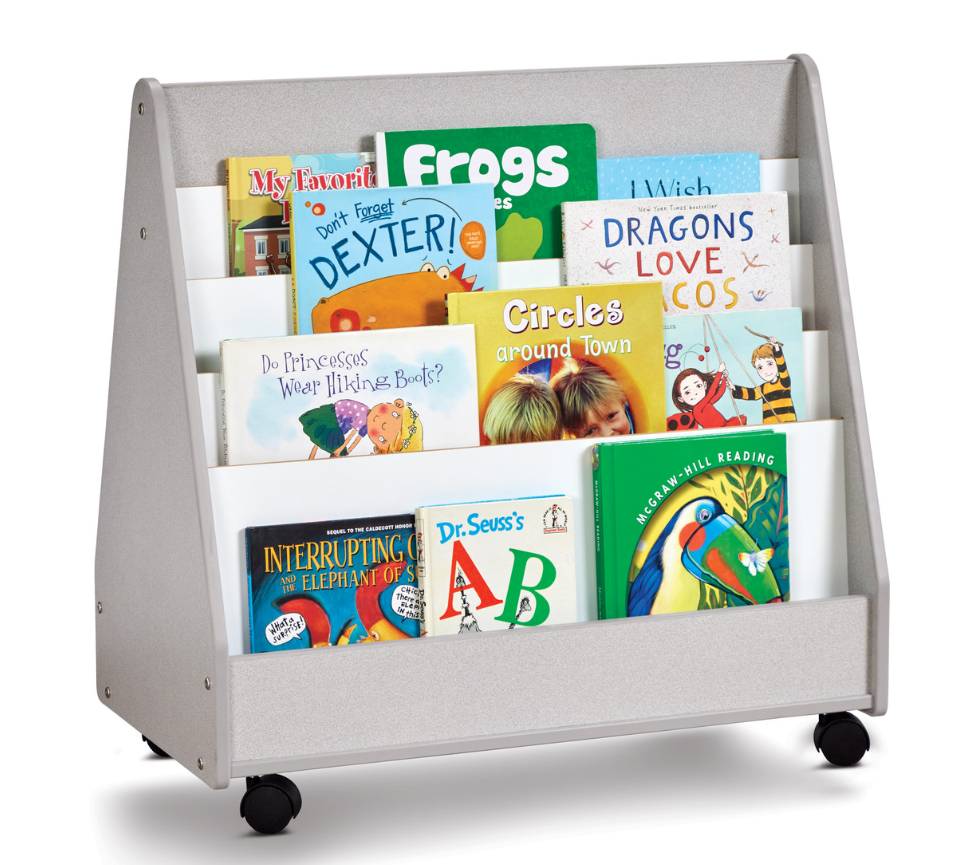 Rainbow Accents Double Sided Pick-a-Book Stand - Mobile - Gray