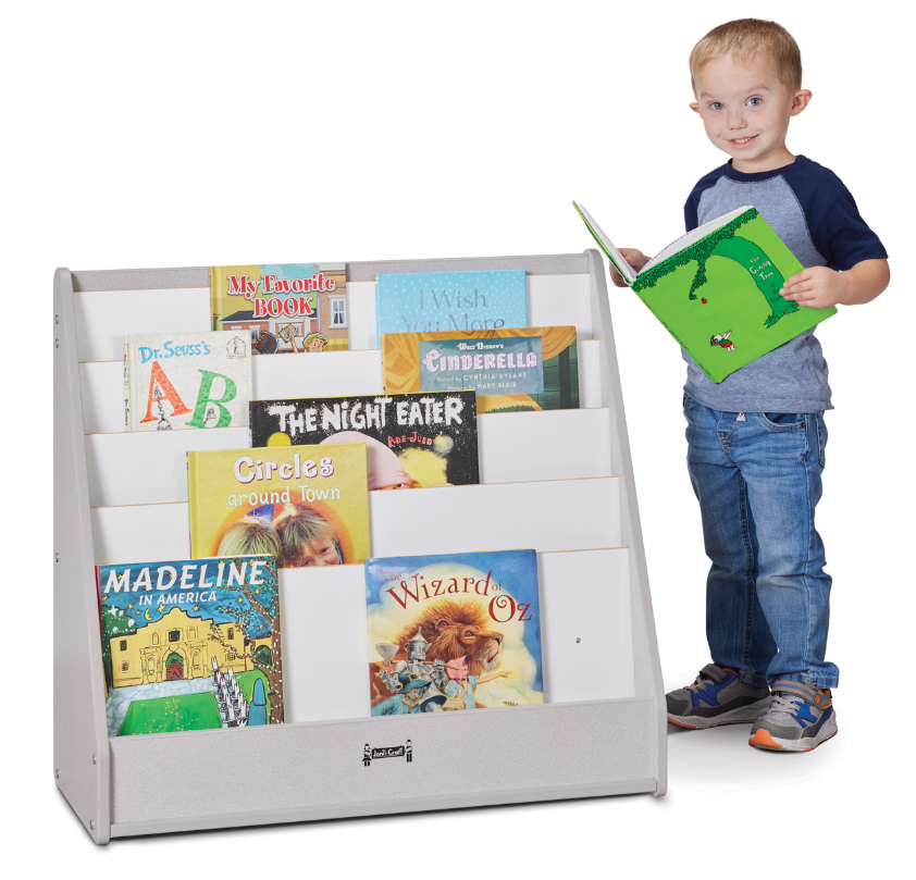 Rainbow Accents Flushback Pick-a-Book Stand - Gray