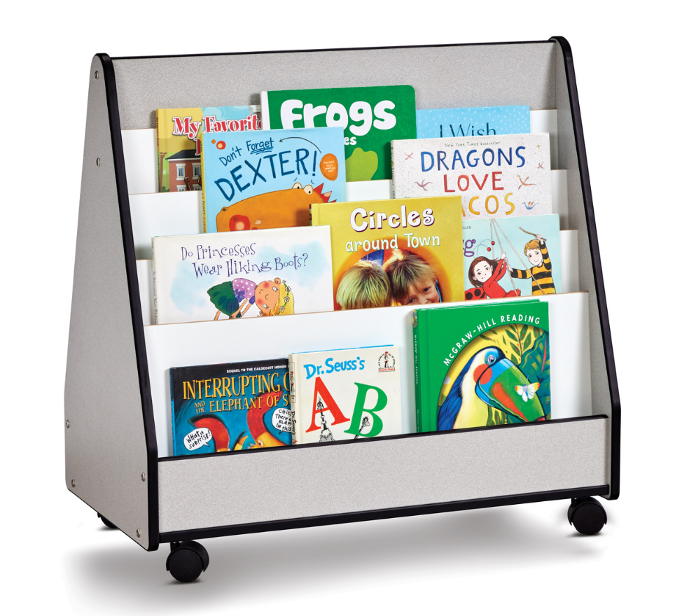 Rainbow Accents Double Sided Pick-a-Book Stand - Mobile - Black