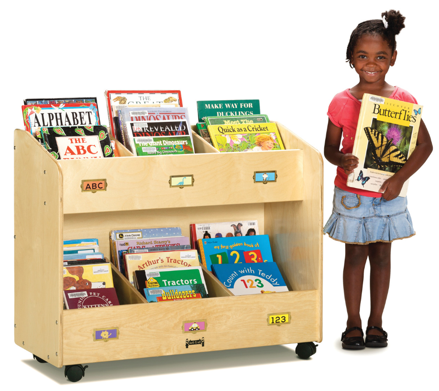 Jonti-Craft Mobile 6-Section Book Organizer