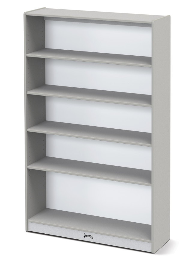 Rainbow Accents Tall Bookcase - Gray