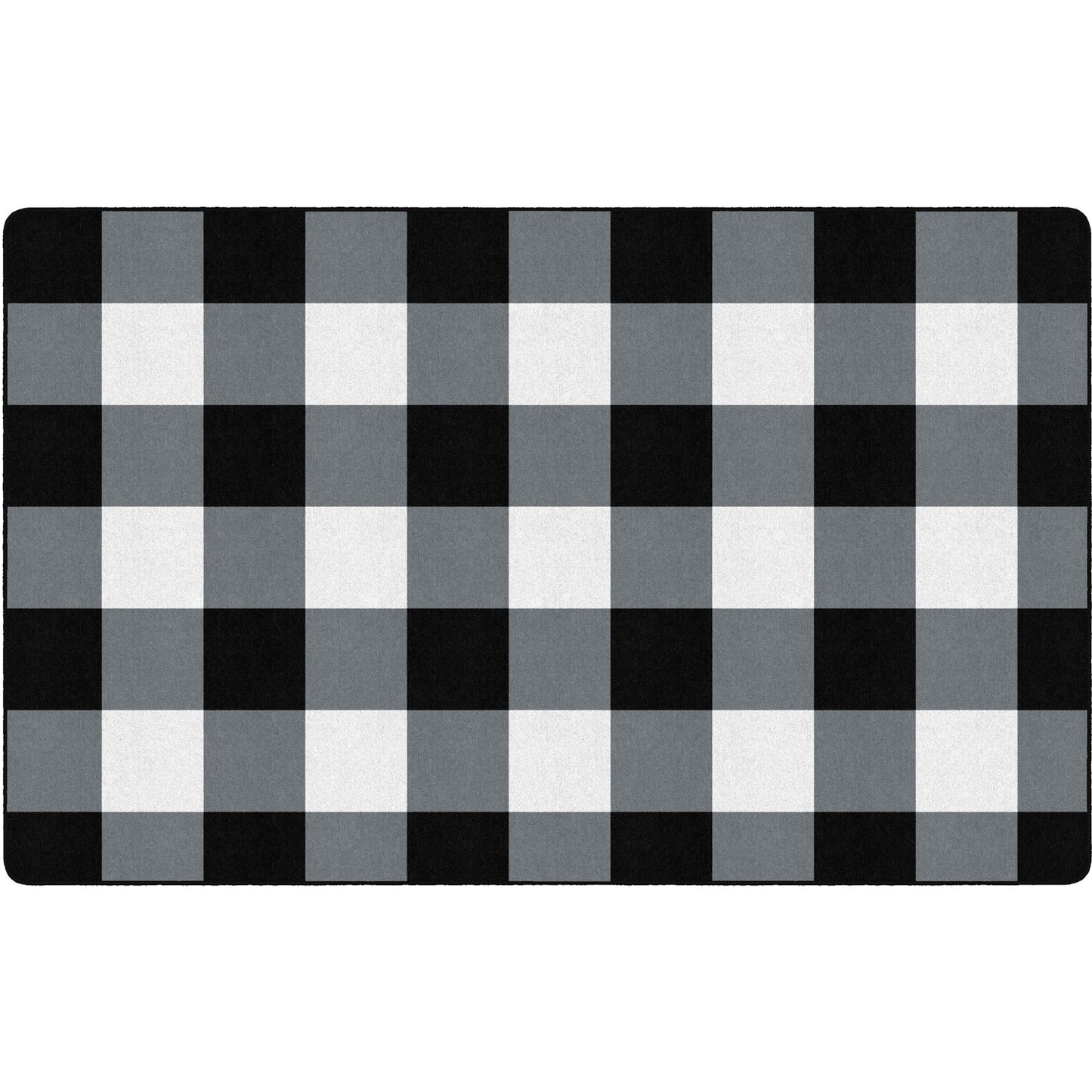 Industrial Chic Large Black & White Buffalo Check