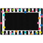 Just Teach Black, White Bright Polka Dot Border