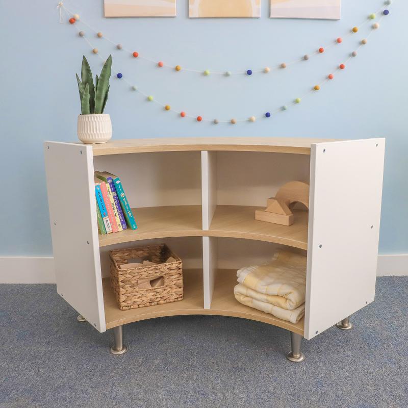 elevated™ Curve Out Storage Cabinet 27H