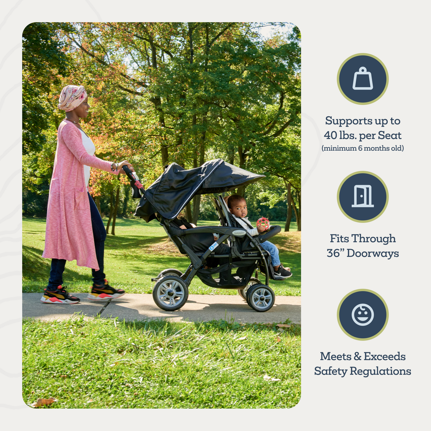 Compass 4 Seat Quad Stroller