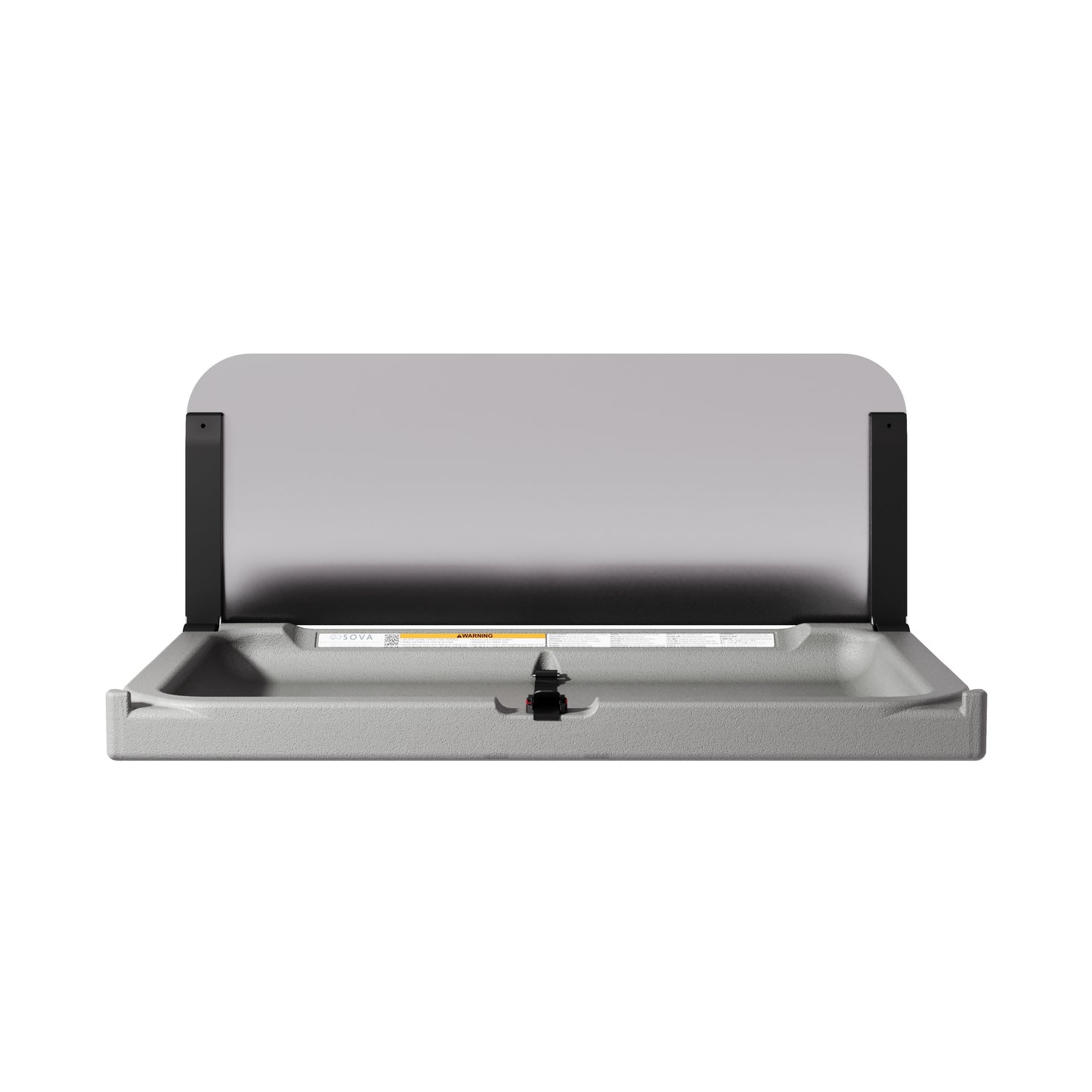 Element Horizontal Surface Mount Baby Changing Station with Backsplash