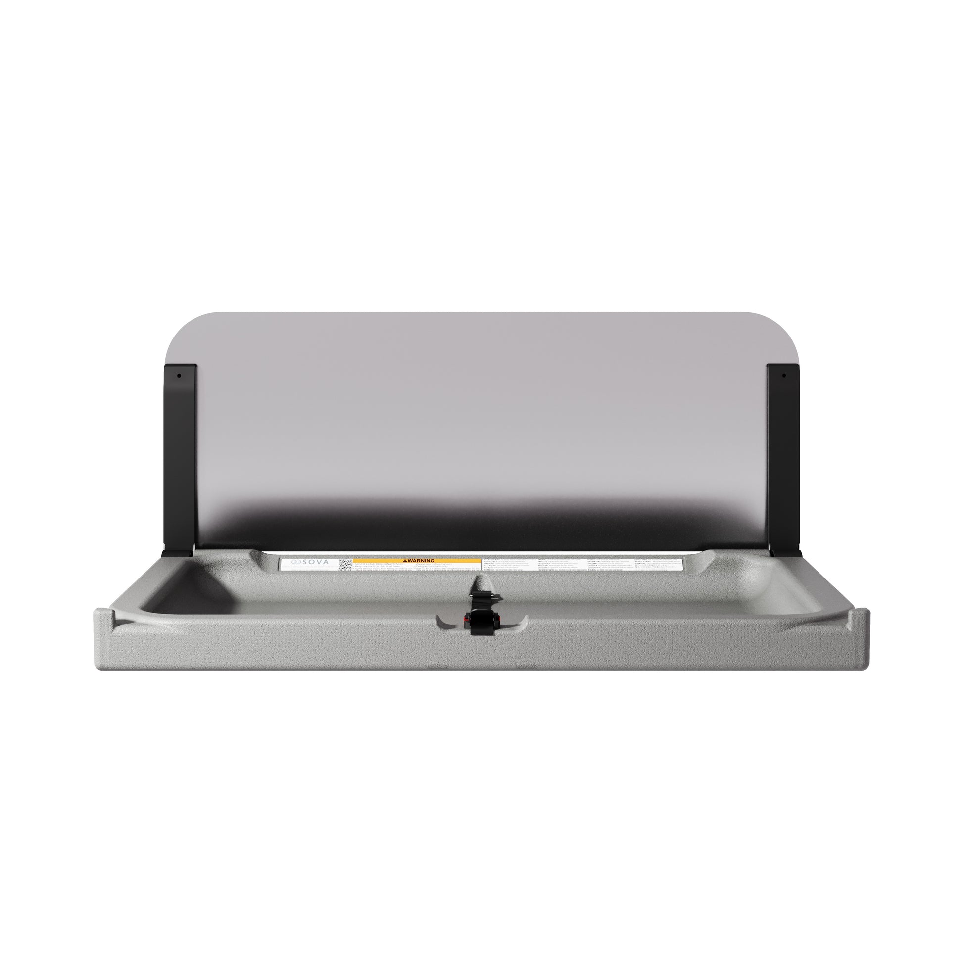 Element Horizontal Surface Mount Baby Changing Station with Backsplash