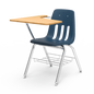 9000 Series Chair Desk Tablet Arm Top - 18" with Book Rack - Navy
