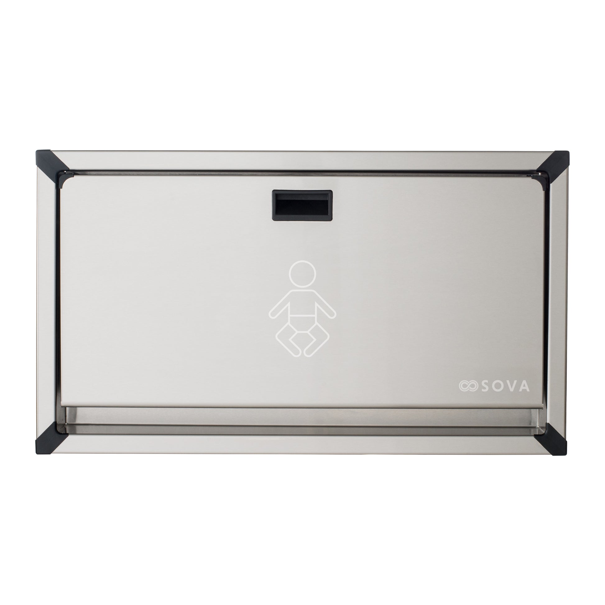 Vantage Horizontal Surface Mount Stainless Stainless Steel Baby Changing Station