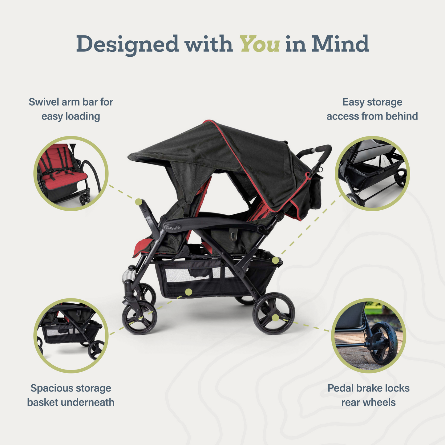Odyssey 4 Seat Quad Stroller