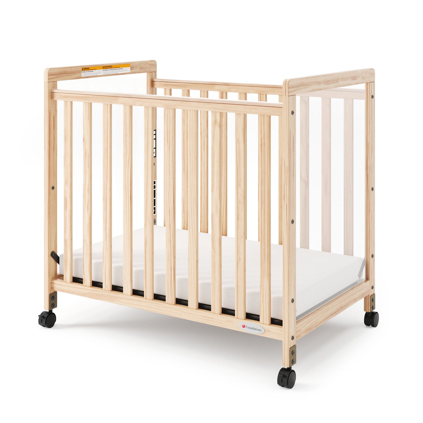 SafetyCraft Fixed-Side Compact Wood Crib