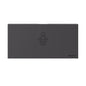 Aura Horizontal Frameless Surface Mount Baby Changing Station - Full Black Stainless Steel Wrap