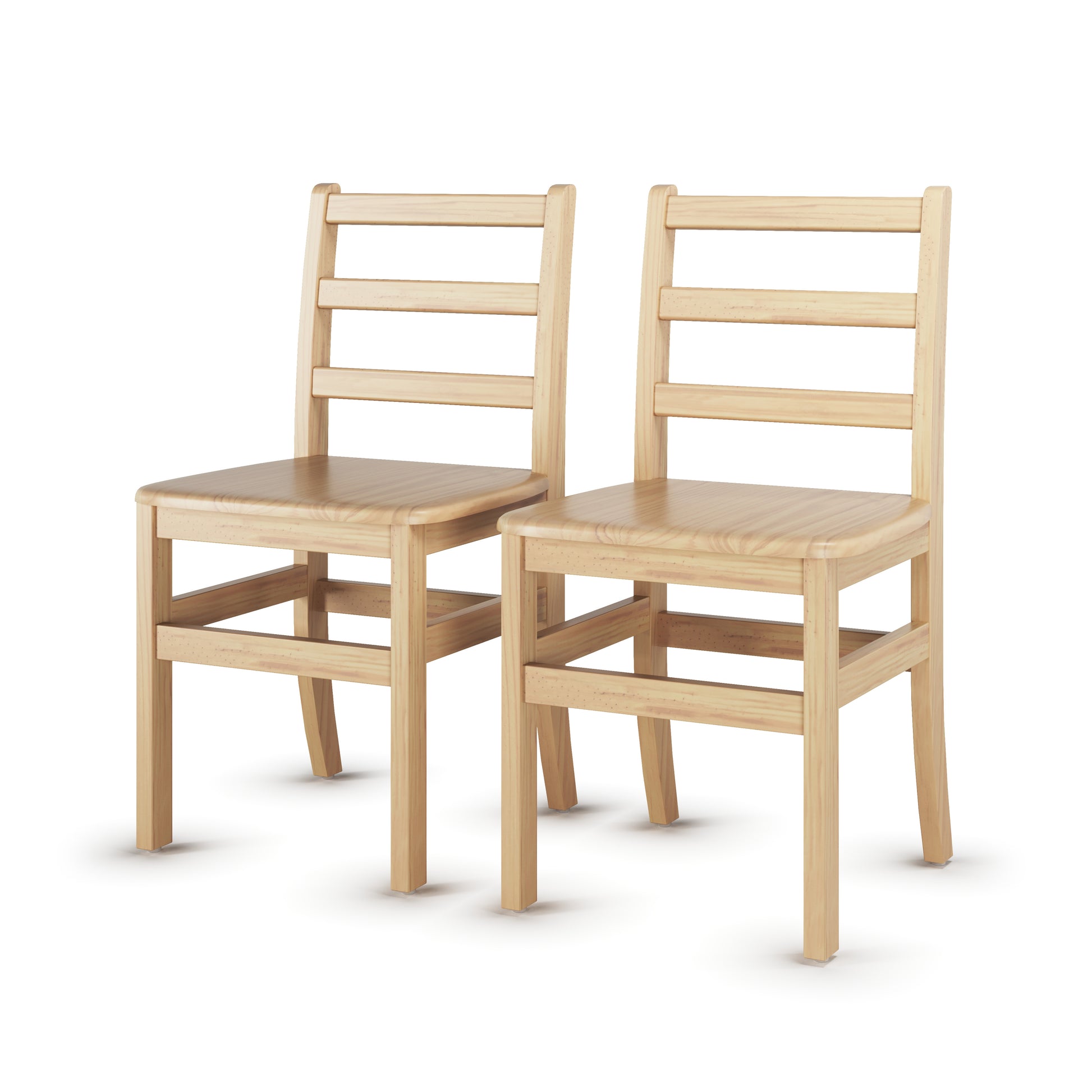 Little Innovator Hardwood Ladder Back Chairs (2-Pack)