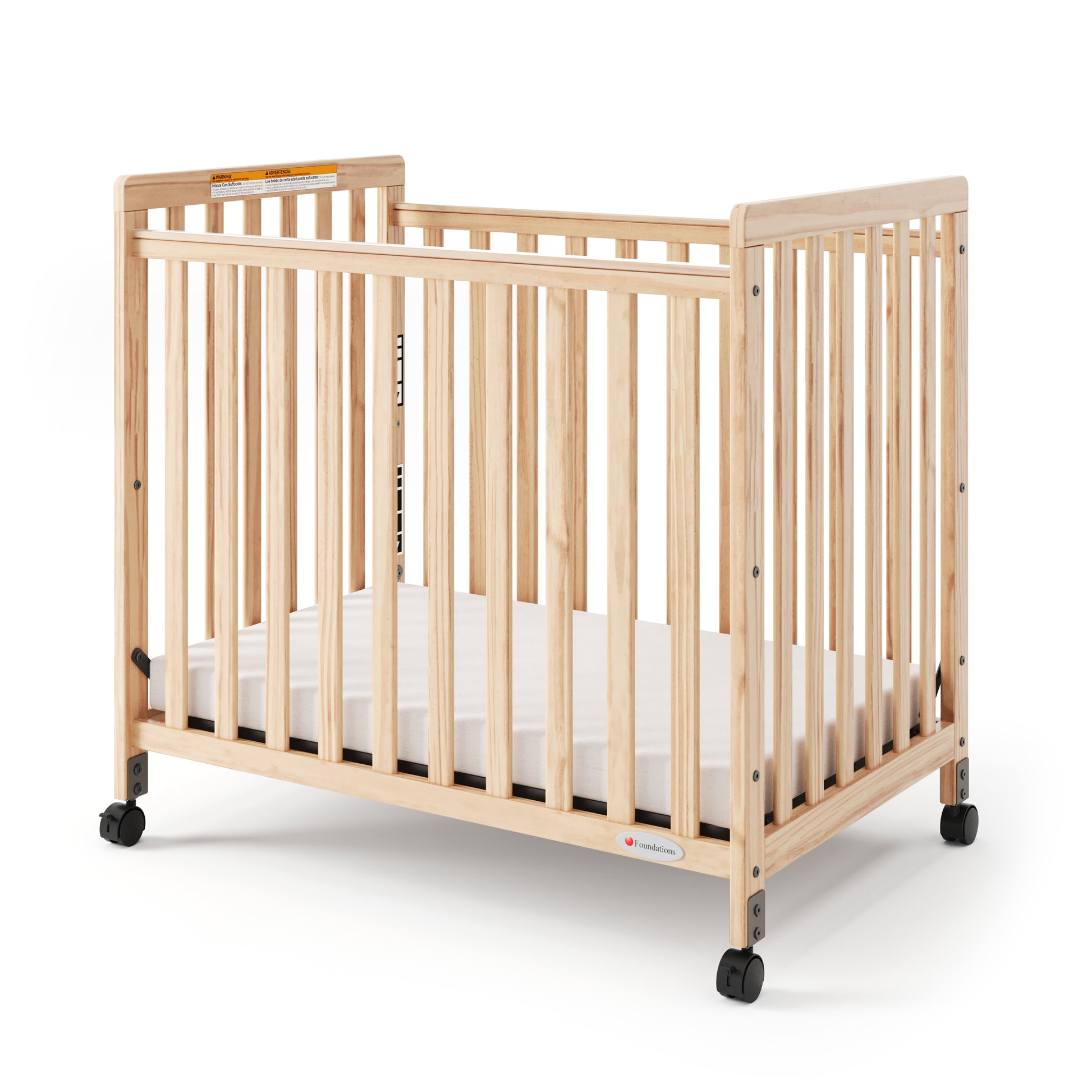 SafetyCraft Fixed-Side Compact Wood Crib