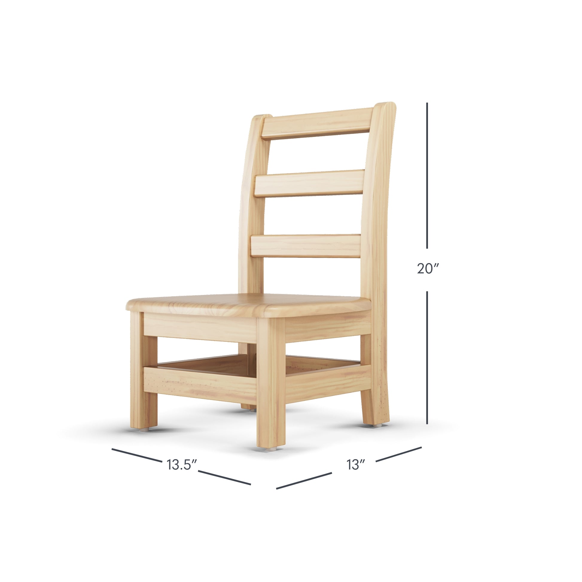 Little Innovator Hardwood Ladder Back Chairs (2-Pack)