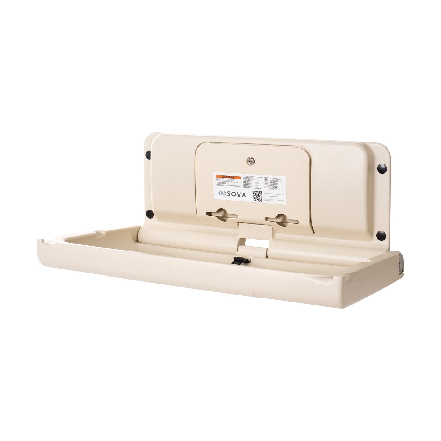Span Horizontal Surface Mount Baby Changing Station (EZ Mount Backer Plate Included)