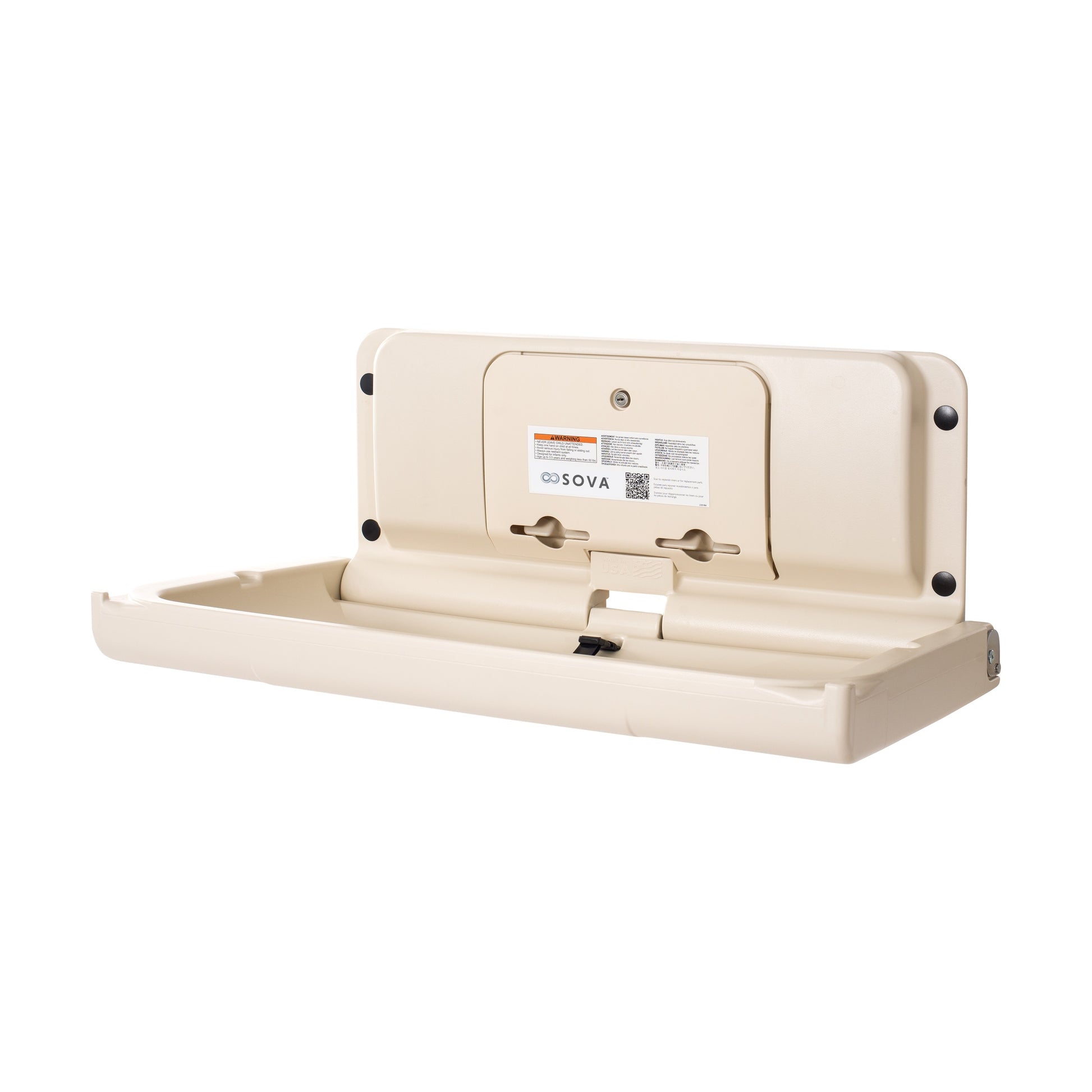 Span Horizontal Surface Mount Baby Changing Station (EZ Mount Backer Plate Included)