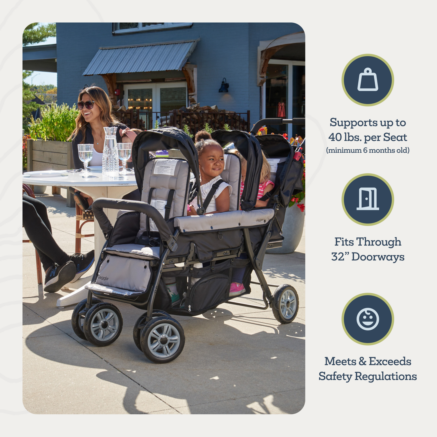 Compass Trio Triple Stroller