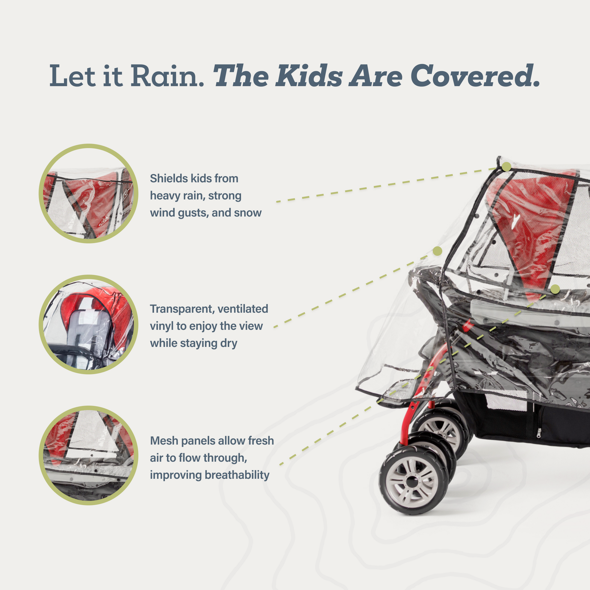 Rain Cover, Trio Sport Stroller