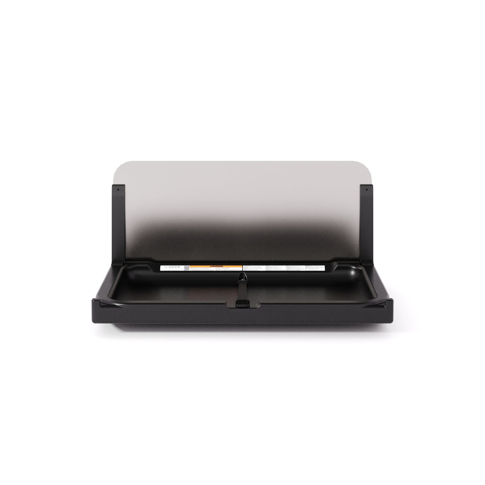 Element Horizontal Surface Mount Baby Changing Station with Backsplash
