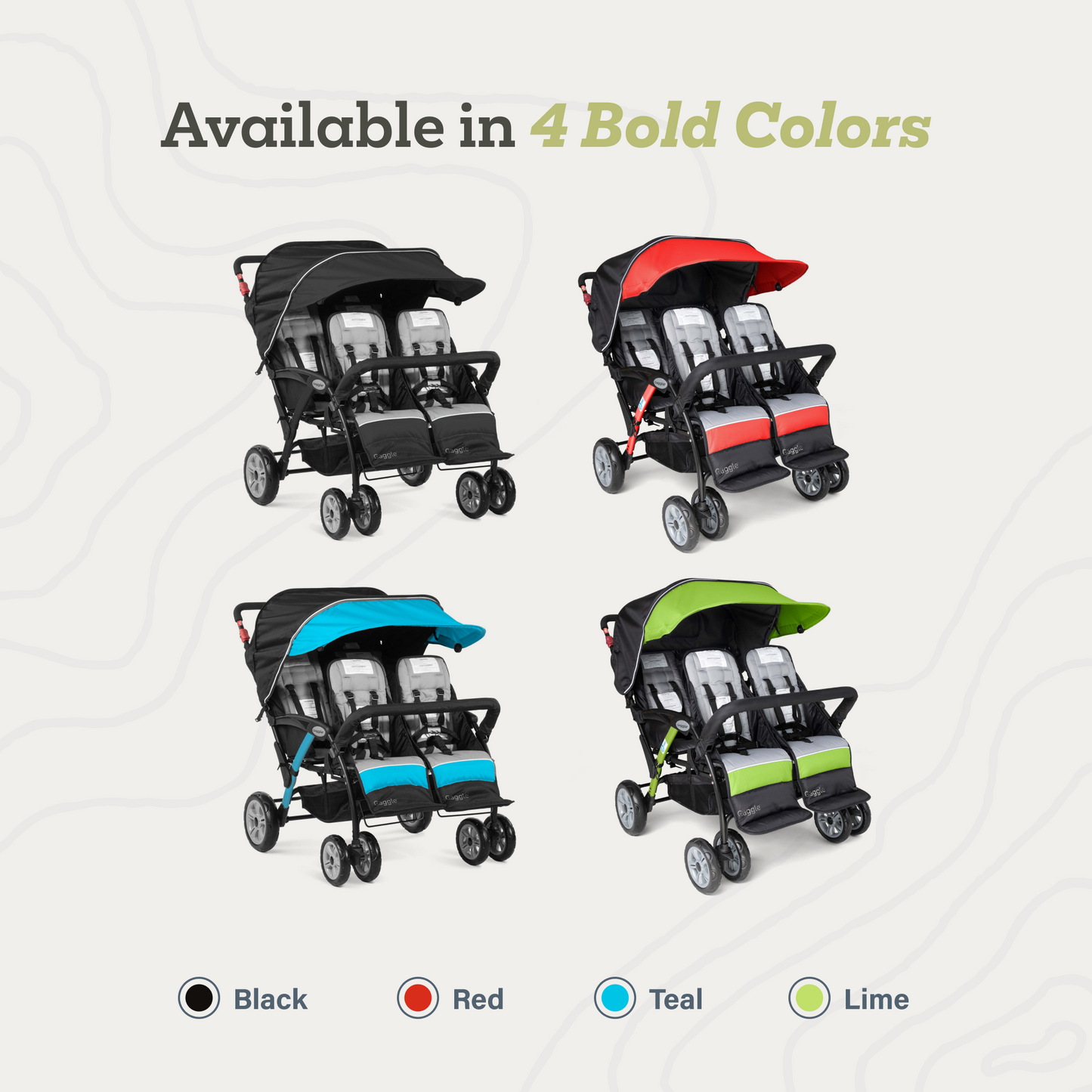 Compass 4 Seat Quad Stroller