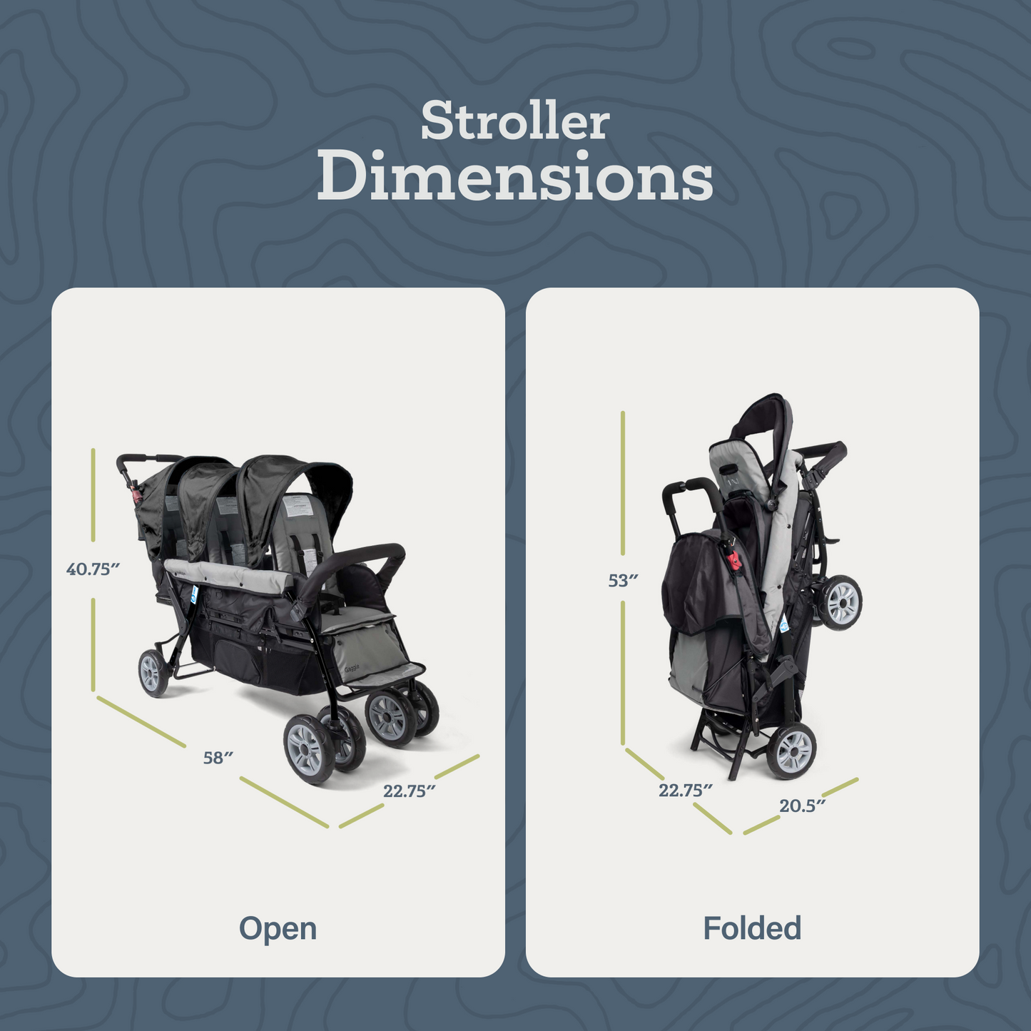 Compass Trio Triple Stroller