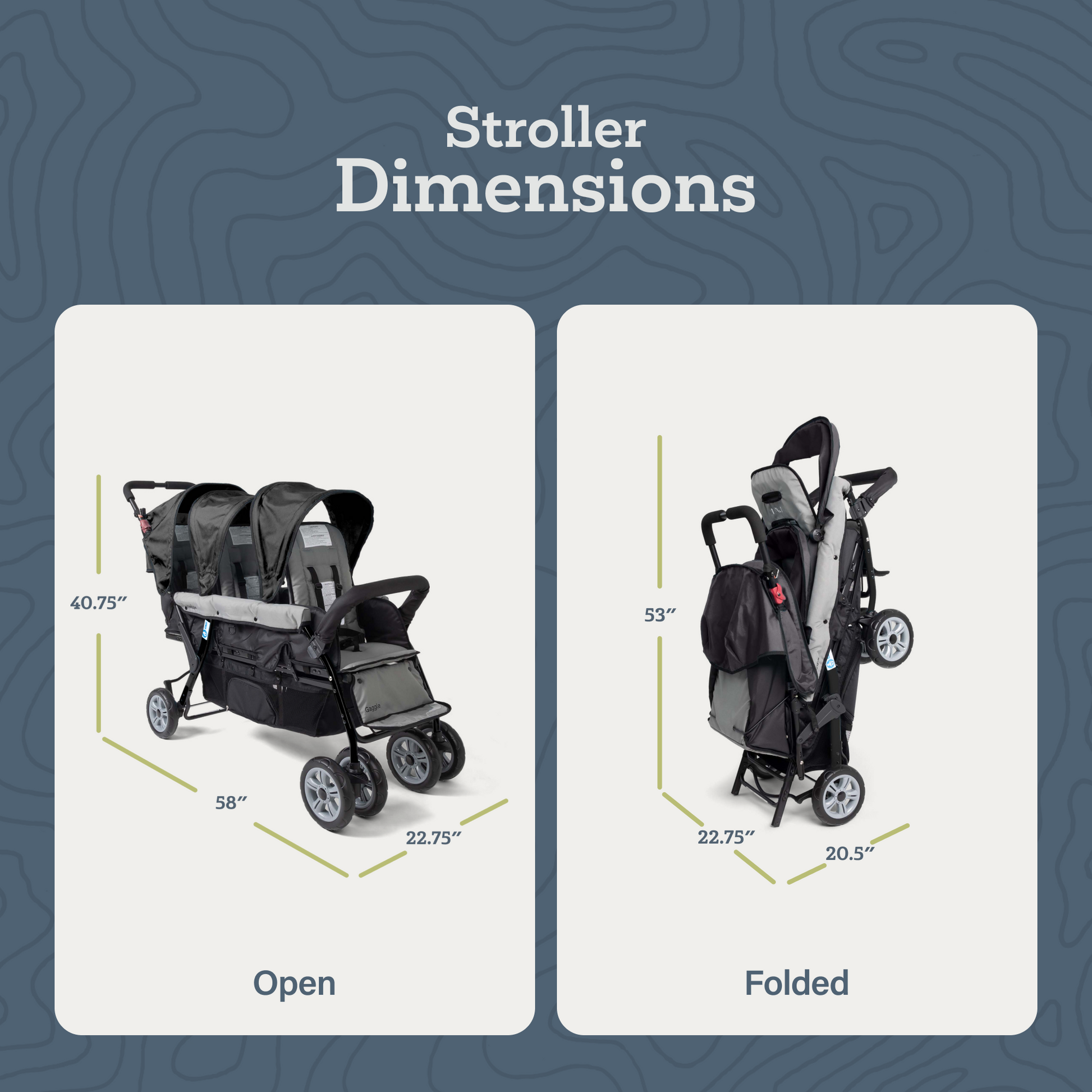 Compass Trio Triple Stroller