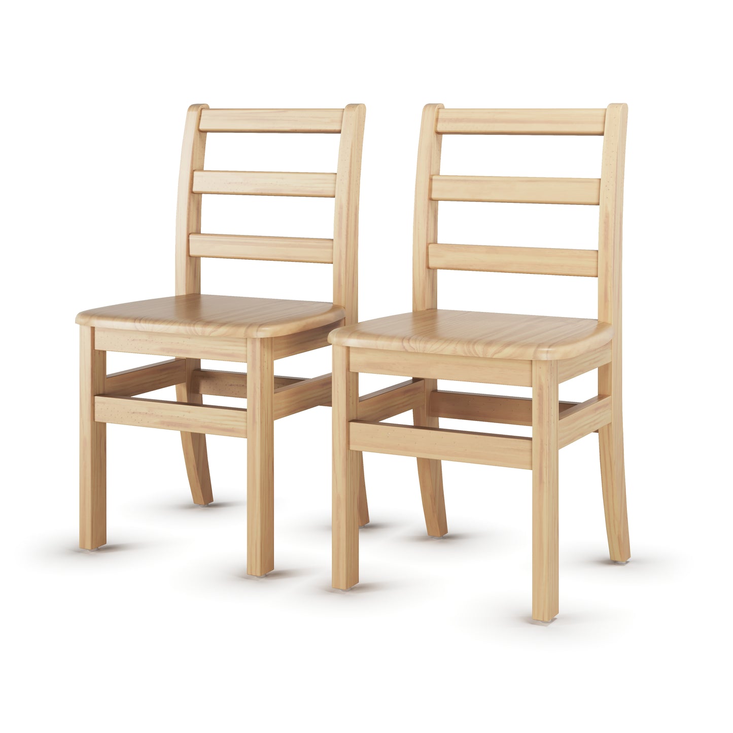 Little Innovator Hardwood Ladder Back Chairs (2-Pack)
