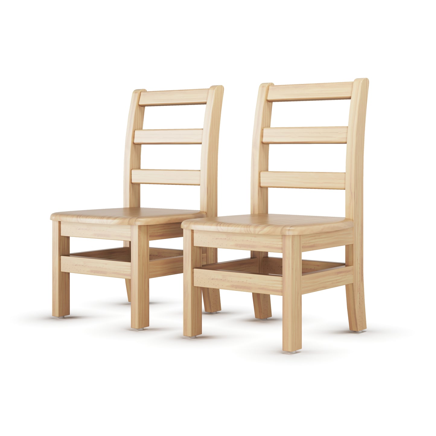 Little Innovator Hardwood Ladder Back Chairs (2-Pack)