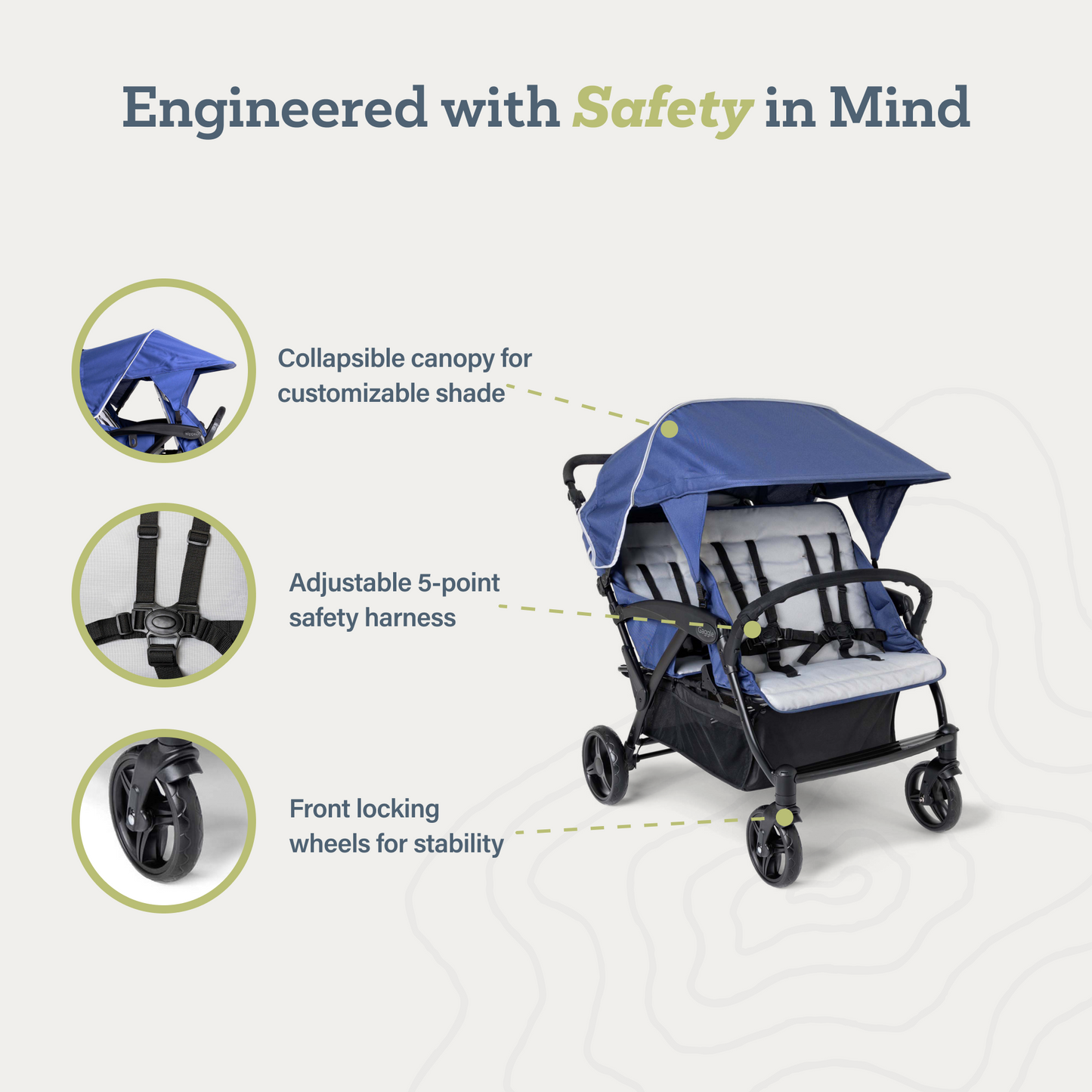 Odyssey 4 Seat Quad Stroller