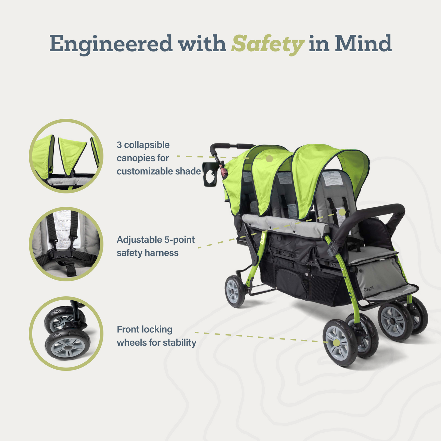 Compass Trio Triple Stroller