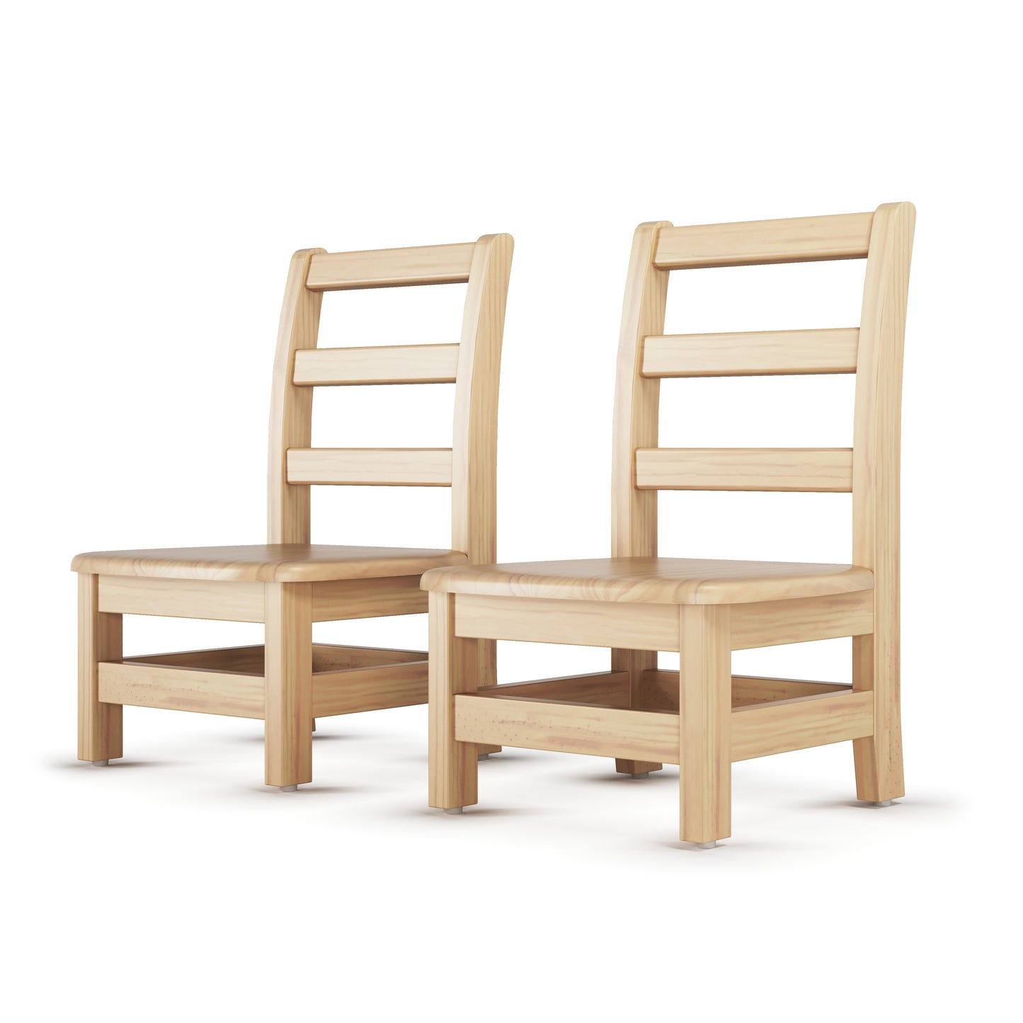 Little Innovator Hardwood Ladder Back Chairs (2-Pack)