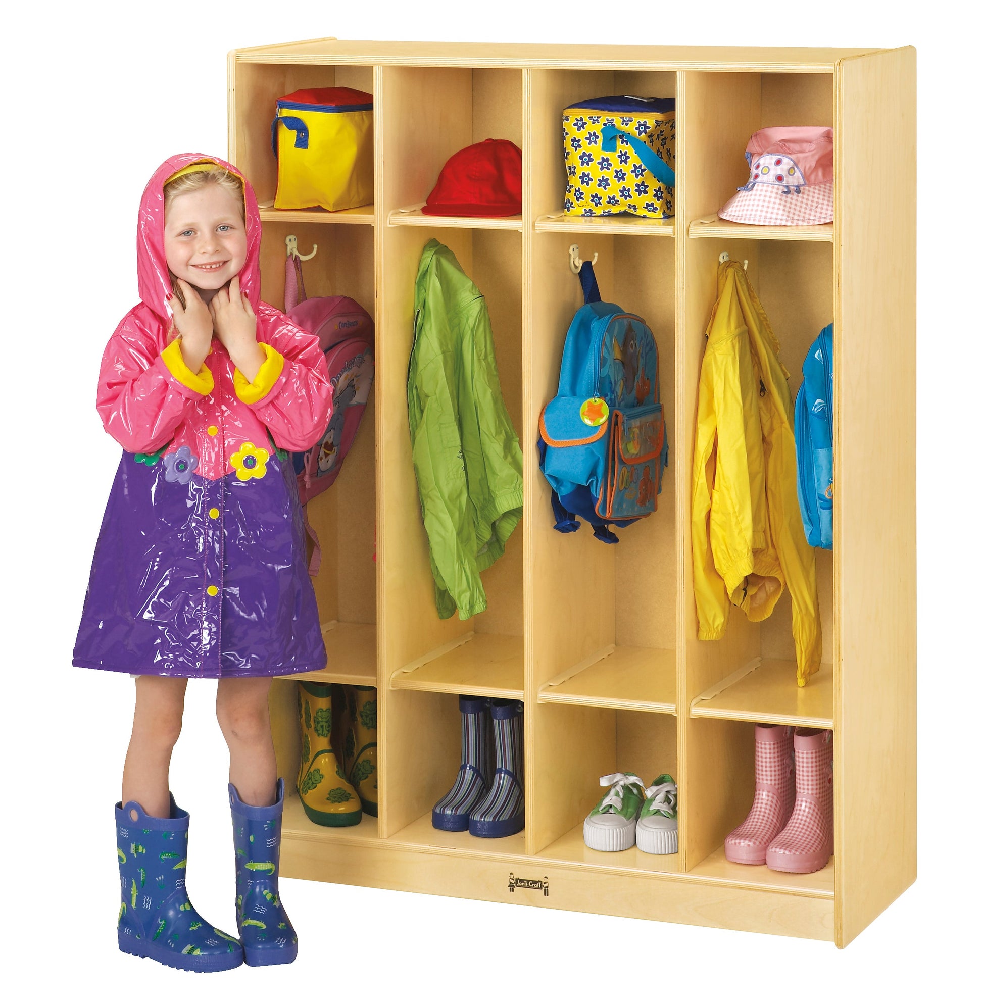 Jonti-Craft 4 Section Coat Locker