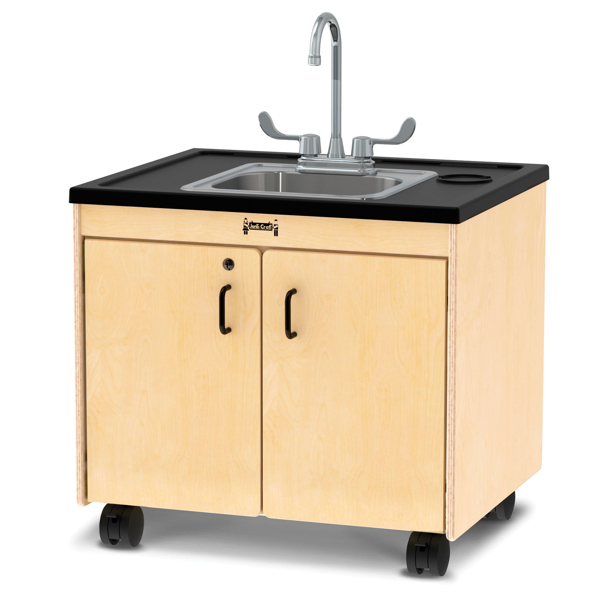 Jonti-Craft Clean Hands Helper Portable Sink - 26 Counter - Stainless Steel Sink