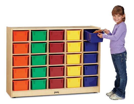 Jonti-Craft 25 Cubbie-Tray Mobile Storage - without Trays - ThriftyKYDZ