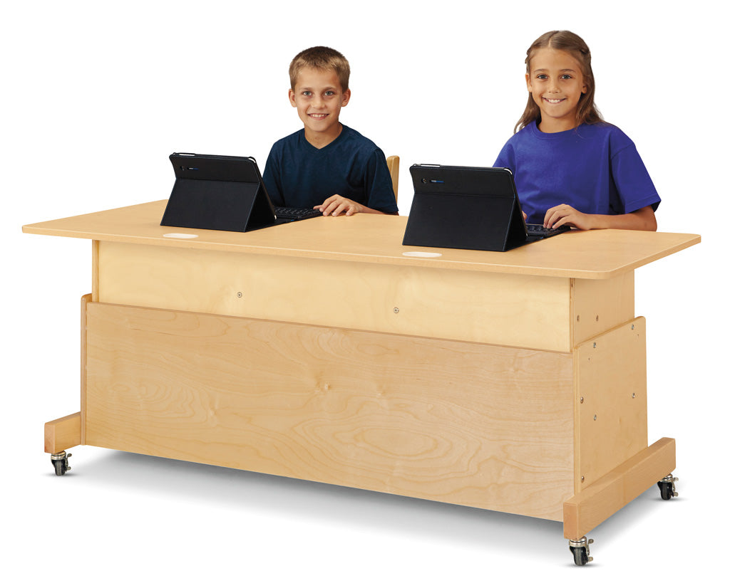 Jonti-Craft Apollo Double Computer Desk - Maple Top