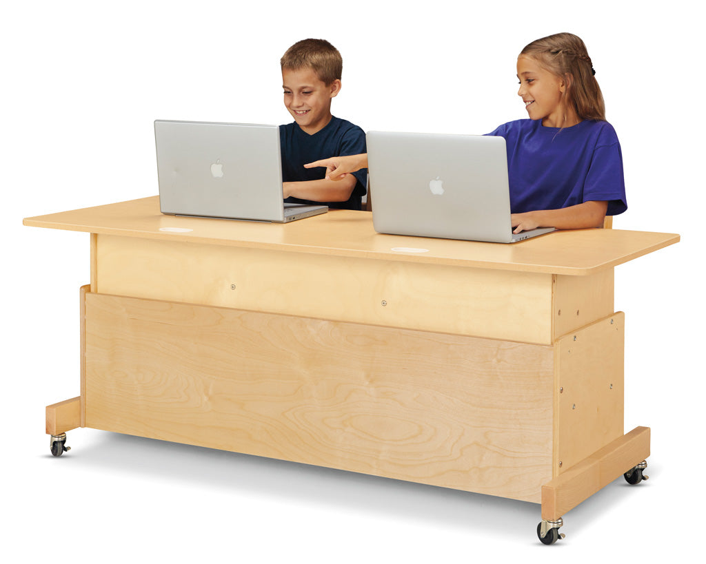 Jonti-Craft Apollo Double Computer Desk - Maple Top