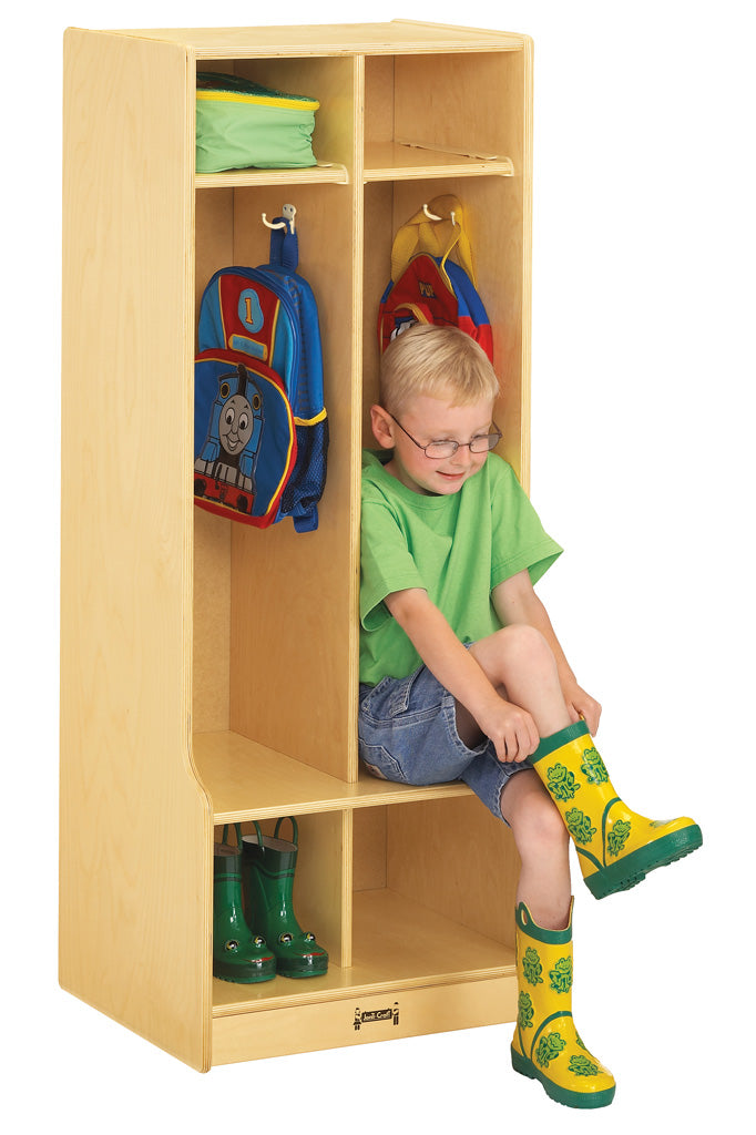 Jonti-Craft¨ 2 Section Coat Locker with Step