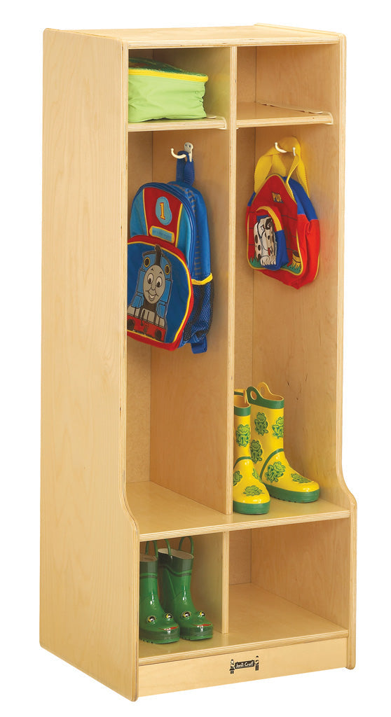 Jonti-Craft¨ 2 Section Coat Locker with Step