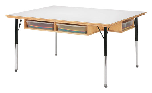 Jonti-Craft Table with Storage - 15 - 24 Ht - without Paper-Trays