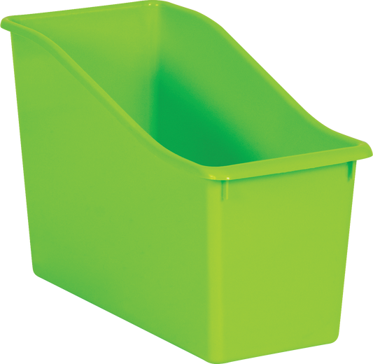 Lime Plastic Book Bin