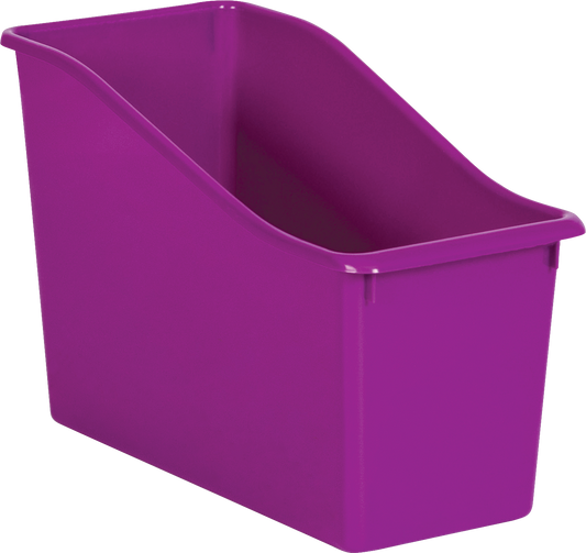 Purple Plastic Book Bin