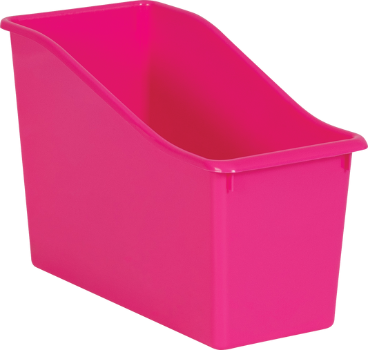 Pink Plastic Book Bin