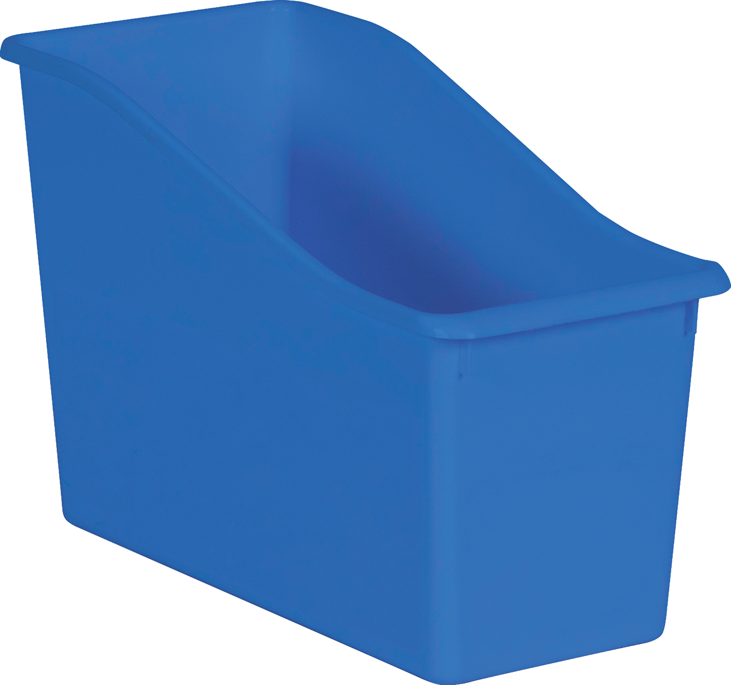 Blue Plastic Book Bin