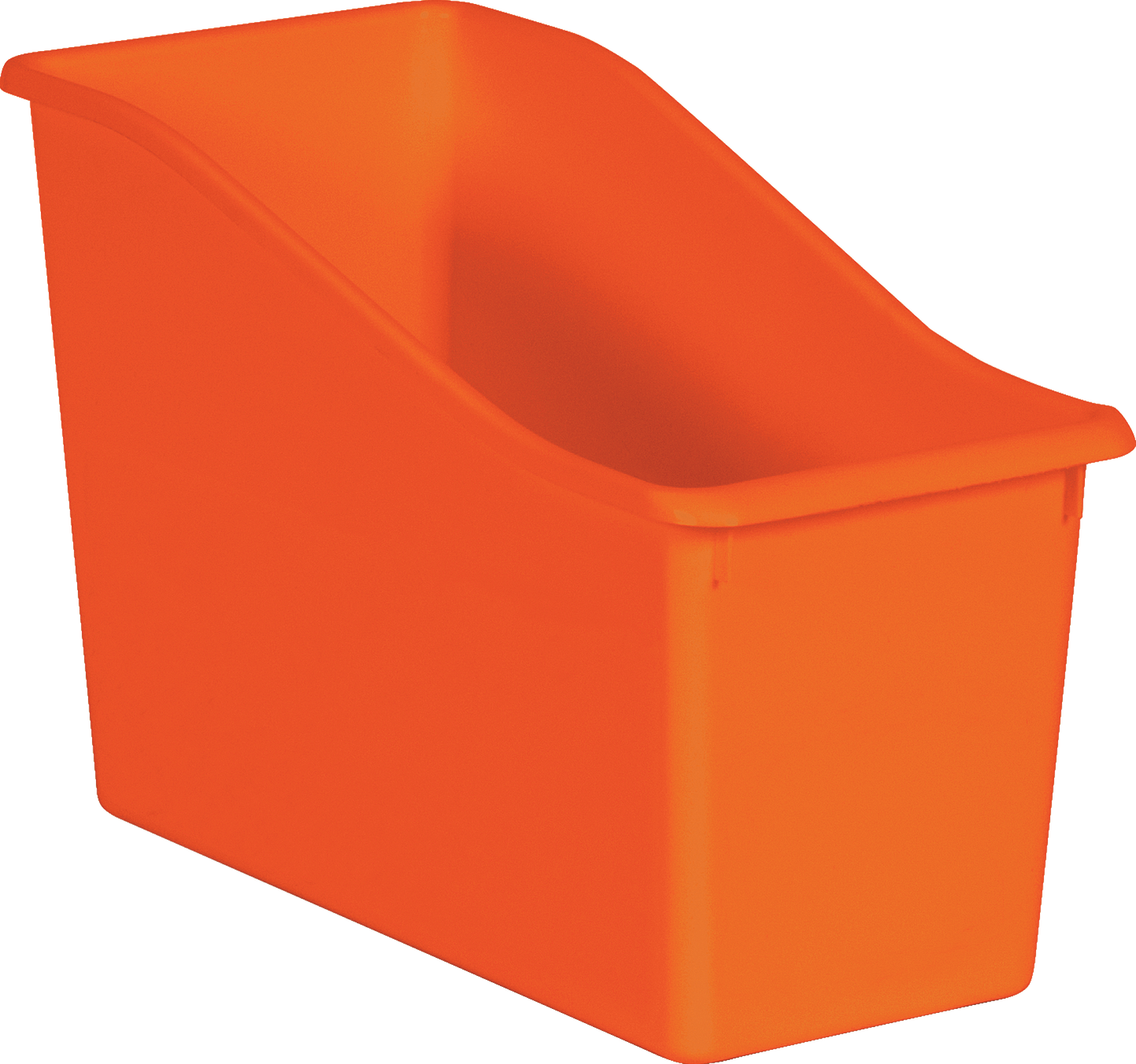 Orange Plastic Book Bin