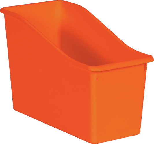 Orange Plastic Book Bin