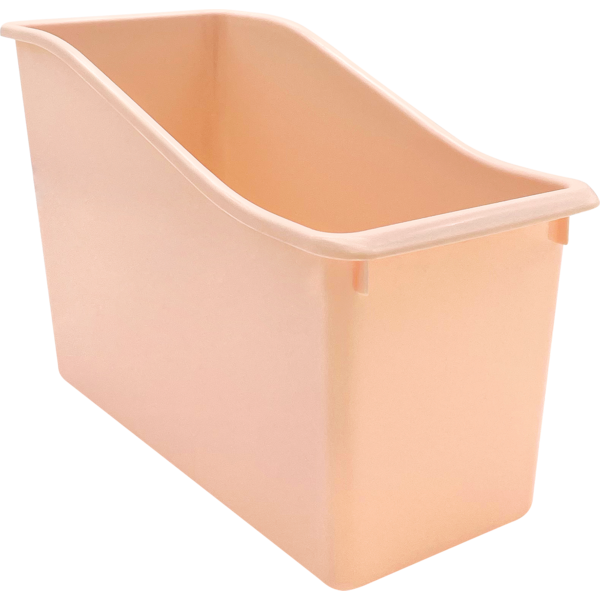 Blush Plastic Book Bin