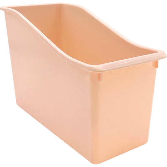 Blush Plastic Book Bin