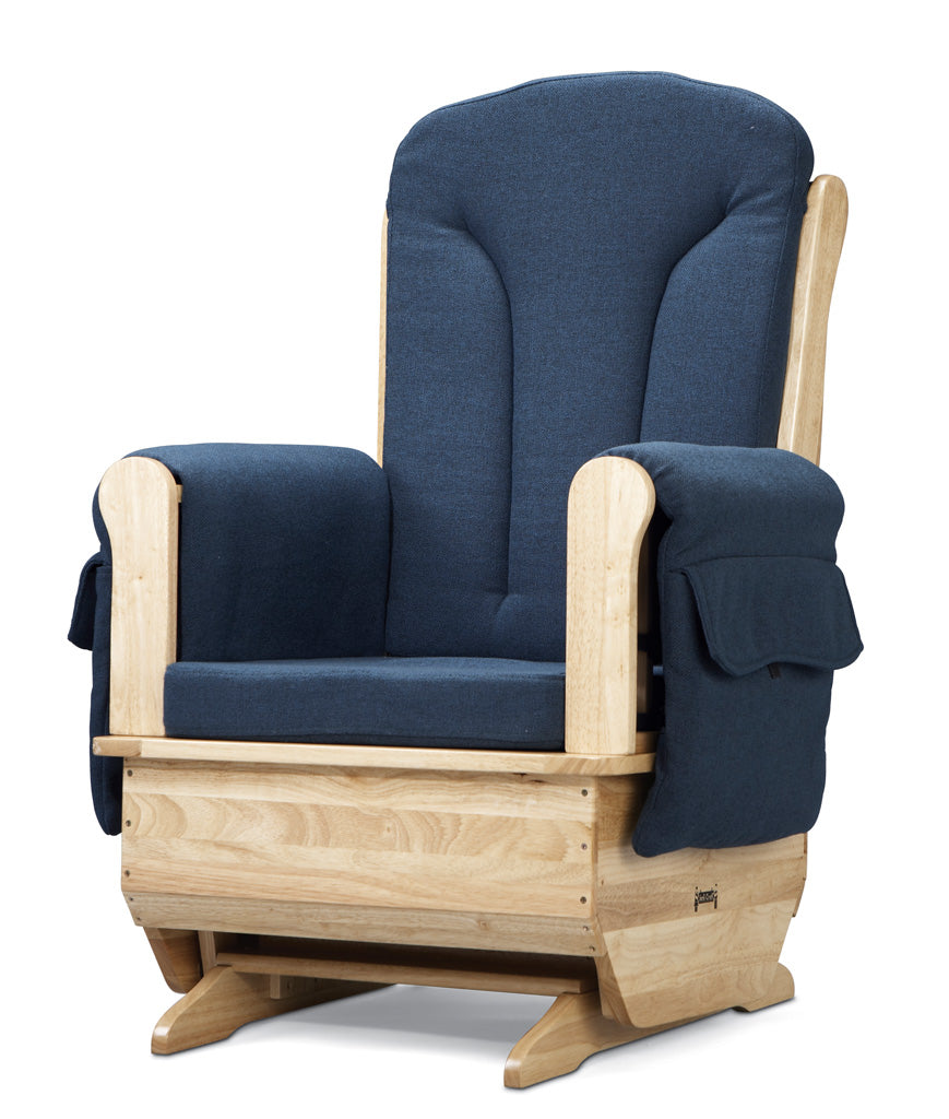 Jonti-Craft Glider Rocker - Blue Cushions